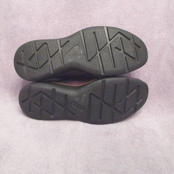 ECCO Mens Shoes Size 12 London Plain Toe Tie Oxford Comfort Mocha Nubuck Leather - Picture 12 of 12